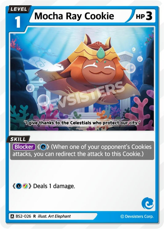 Image for Mocha Ray Cookie (BS2-026) (BS1-BS2) - CookieRun: Braverse TCG