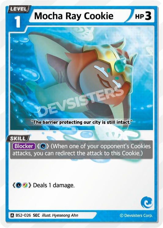 Image for Mocha Ray Cookie (SEC) (BS2-026) (BS1-BS2) - CookieRun: Braverse TCG