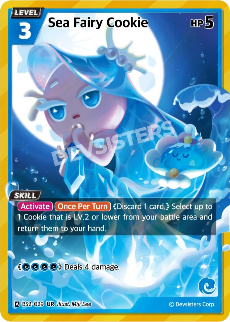 Image for Sea Fairy Cookie (BS2-029) (BS1-BS2) - CookieRun: Braverse TCG