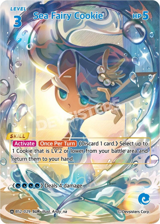 Image for Sea Fairy Cookie (SUR) (BS2-029) (BS1-BS2) - CookieRun: Braverse TCG