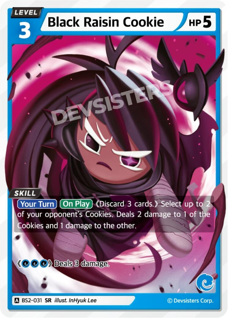 Image for Black Raisin Cookie (BS2-031) (BS1-BS2) - CookieRun: Braverse TCG