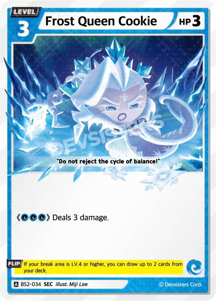 Image for Frost Queen Cookie (Ver. 2) (BS2-034) (BS1-BS2) - CookieRun: Braverse TCG