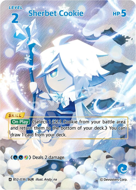 Image for Sherbet Cookie (SUR) (BS2-036) (BS1-BS2) - CookieRun: Braverse TCG