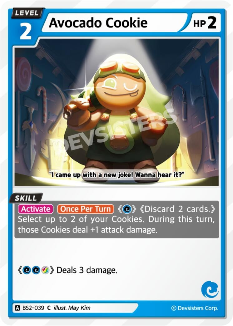 Image for Avocado Cookie (BS2-039) (BS1-BS2) - CookieRun: Braverse TCG