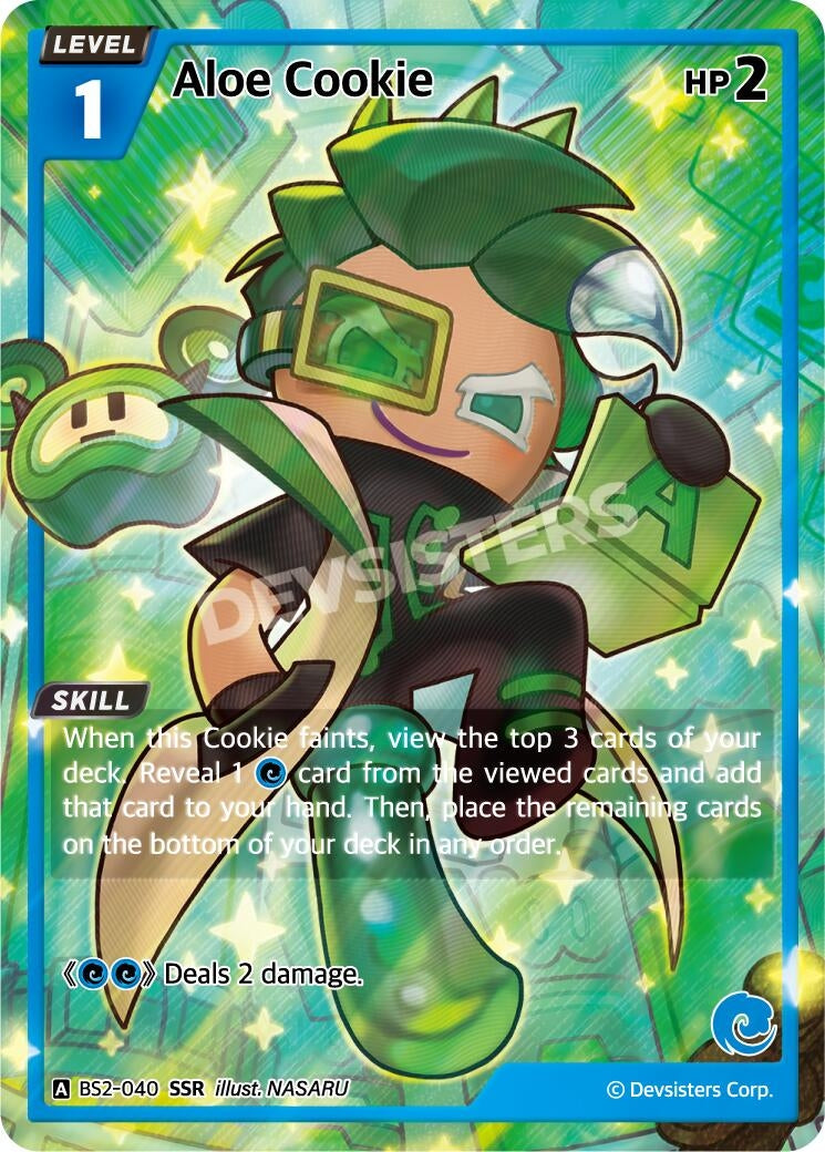 Image for Aloe Cookie (SSR) (BS2-040) (BS1-BS2) - CookieRun: Braverse TCG