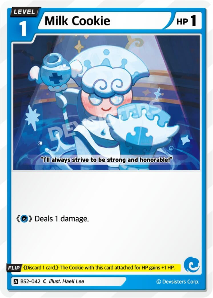 Image for Milk Cookie (BS2-042) (BS1-BS2) - CookieRun: Braverse TCG