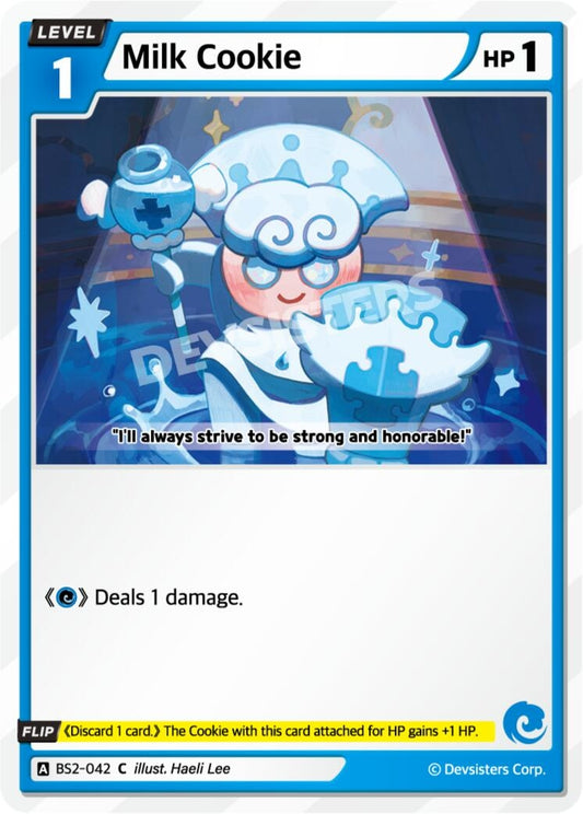 Image for Milk Cookie (BS2-042) (BS1-BS2) - CookieRun: Braverse TCG