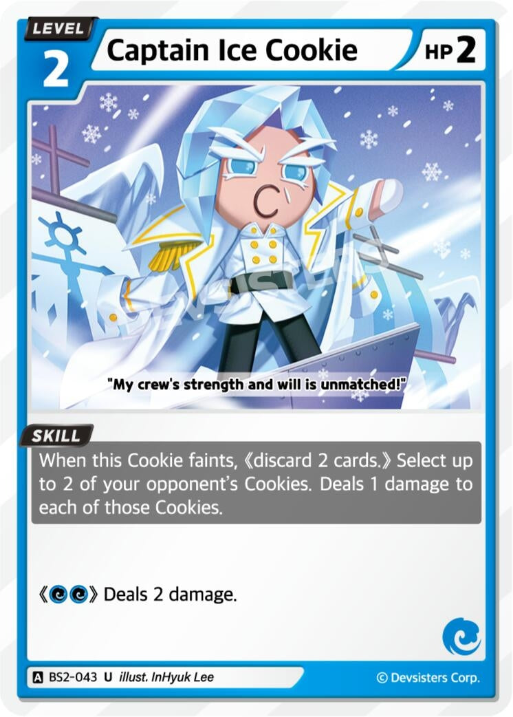 Image for Captain IceCookie (BS2-043) (BS1-BS2) - CookieRun: Braverse TCG