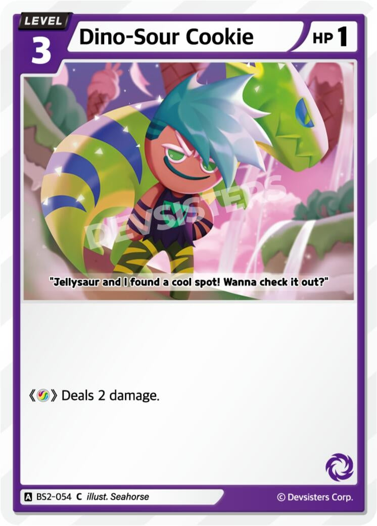 Image for Dino-Sour Cookie (BS2-054) (BS1-BS2) - CookieRun: Braverse TCG