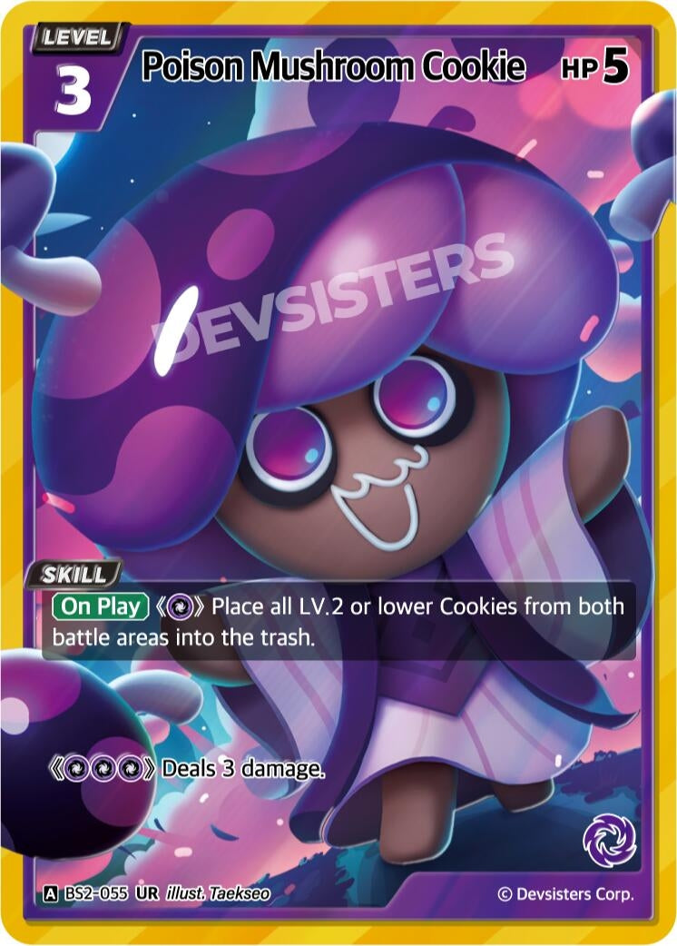 Image for Poison Mushroom Cookie (055) (BS2-055) (BS1-BS2) - CookieRun: Braverse TCG