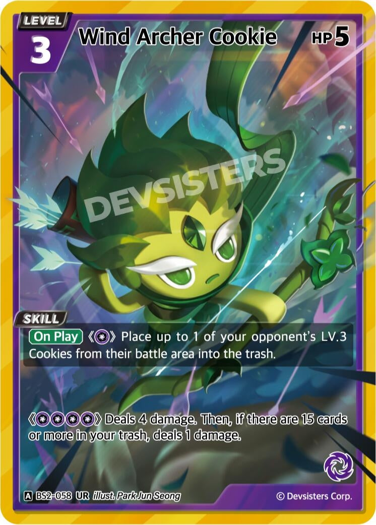 Image for Wind Archer Cookie (BS2-058) (BS1-BS2) - CookieRun: Braverse TCG