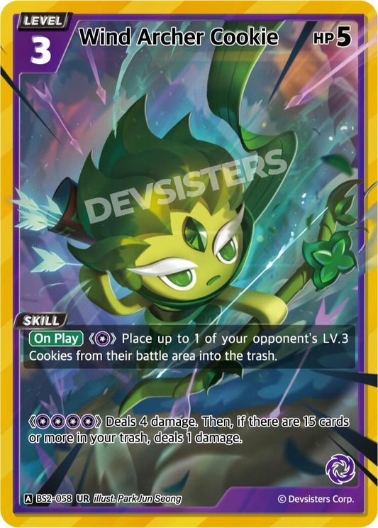 Image for Wind Archer Cookie (BS2-058) (BS1-BS2) - CookieRun: Braverse TCG
