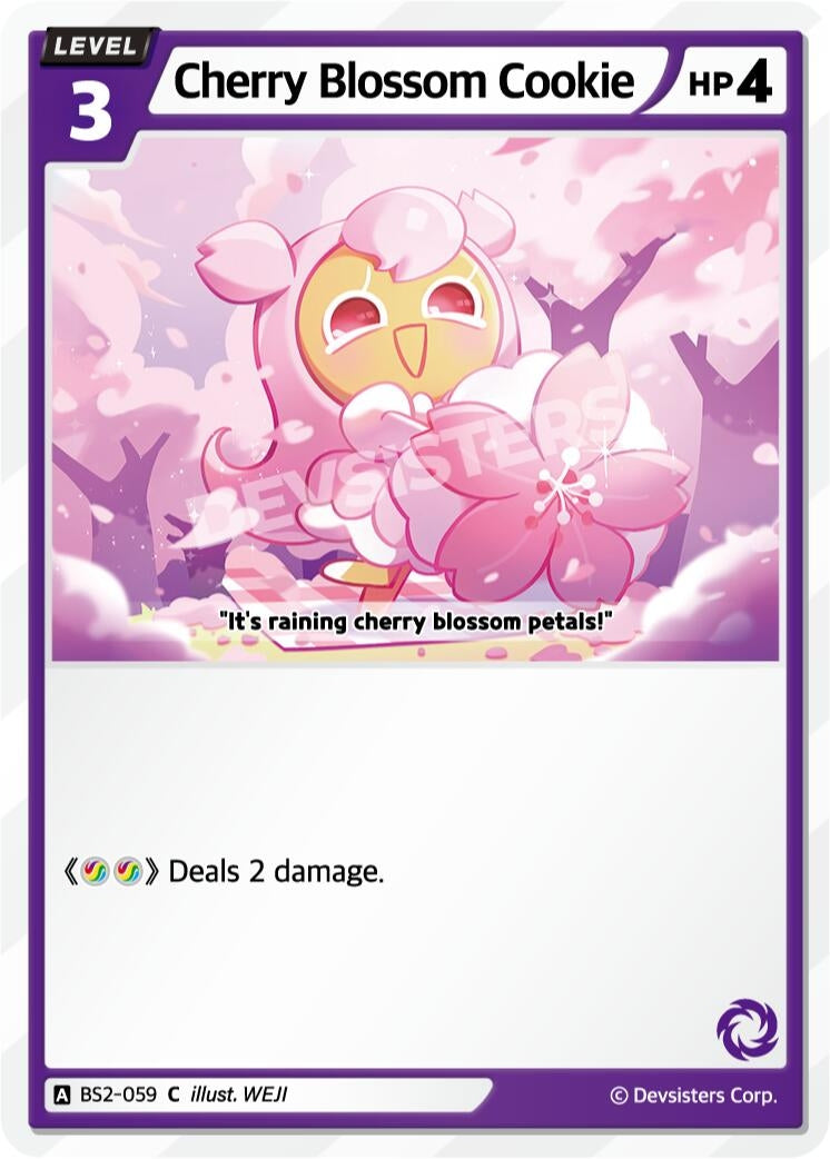 Image for Cherry Blossom Cookie (BS2-059) (BS1-BS2) - CookieRun: Braverse TCG
