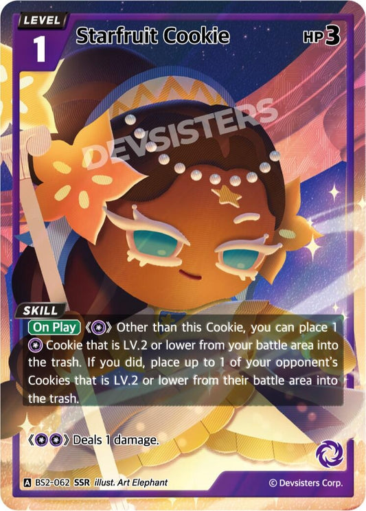 Image for Starfruit Cookie (SSR) (BS2-062) (BS1-BS2) - CookieRun: Braverse TCG