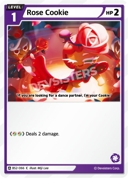 Image for Rose Cookie (066) (BS2-066) (BS1-BS2) - CookieRun: Braverse TCG