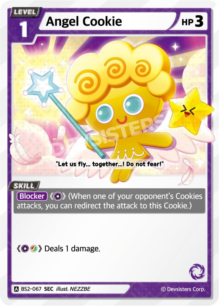Image for Angel Cookie (SEC) (BS2-067) (BS1-BS2) - CookieRun: Braverse TCG