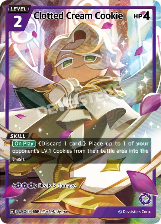 Image for Clotted Cream Cookie (SSR) (BS2-069) (BS1-BS2) - CookieRun: Braverse TCG