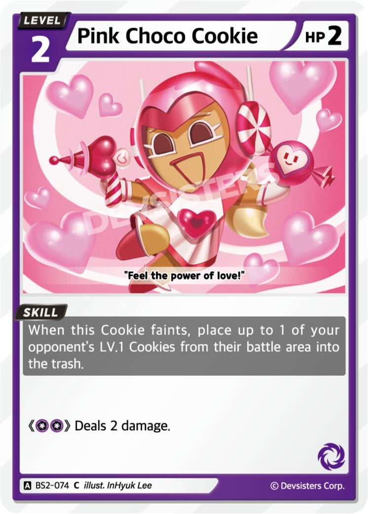 Image for Pink Choco Cookie (BS2-074) (BS1-BS2) - CookieRun: Braverse TCG
