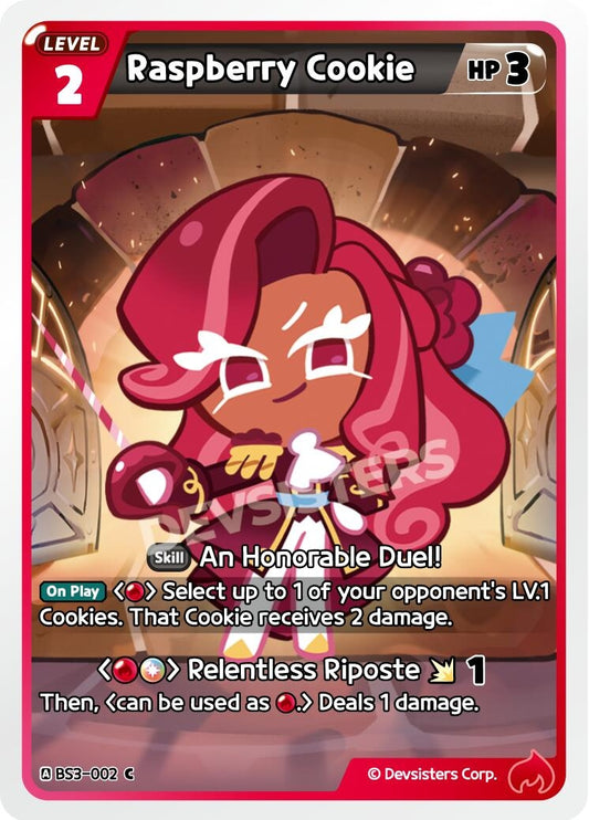 Image for Raspberry Cookie (BS3-002) (BS3-BS4) - CookieRun: Braverse TCG