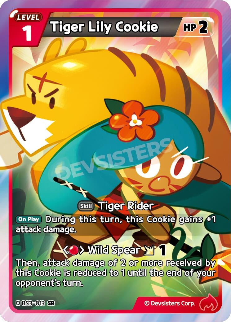 Image for Tiger Lily Cookie (013) (BS3-013) (BS3-BS4) - CookieRun: Braverse TCG