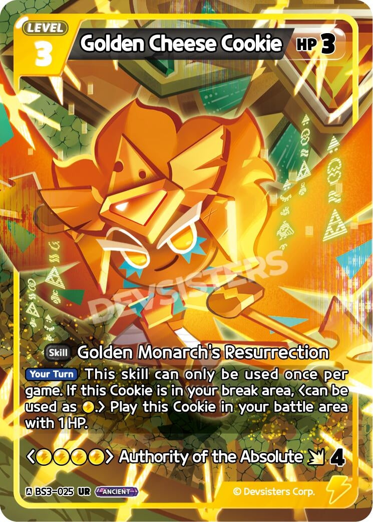 Image for Golden Cheese Cookie (BS3-025) (BS3-BS4) - CookieRun: Braverse TCG
