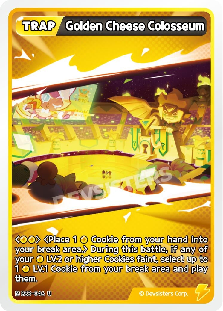Image for Golden Cheese Colosseum (BS3-046) (BS3-BS4) - CookieRun: Braverse TCG