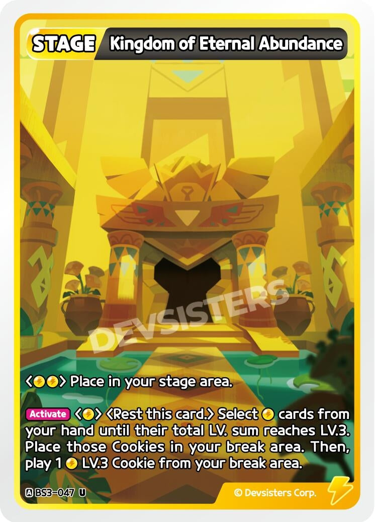 Image for Kingdom of Eternal Abundance (BS3-047) (BS3-BS4) - CookieRun: Braverse TCG