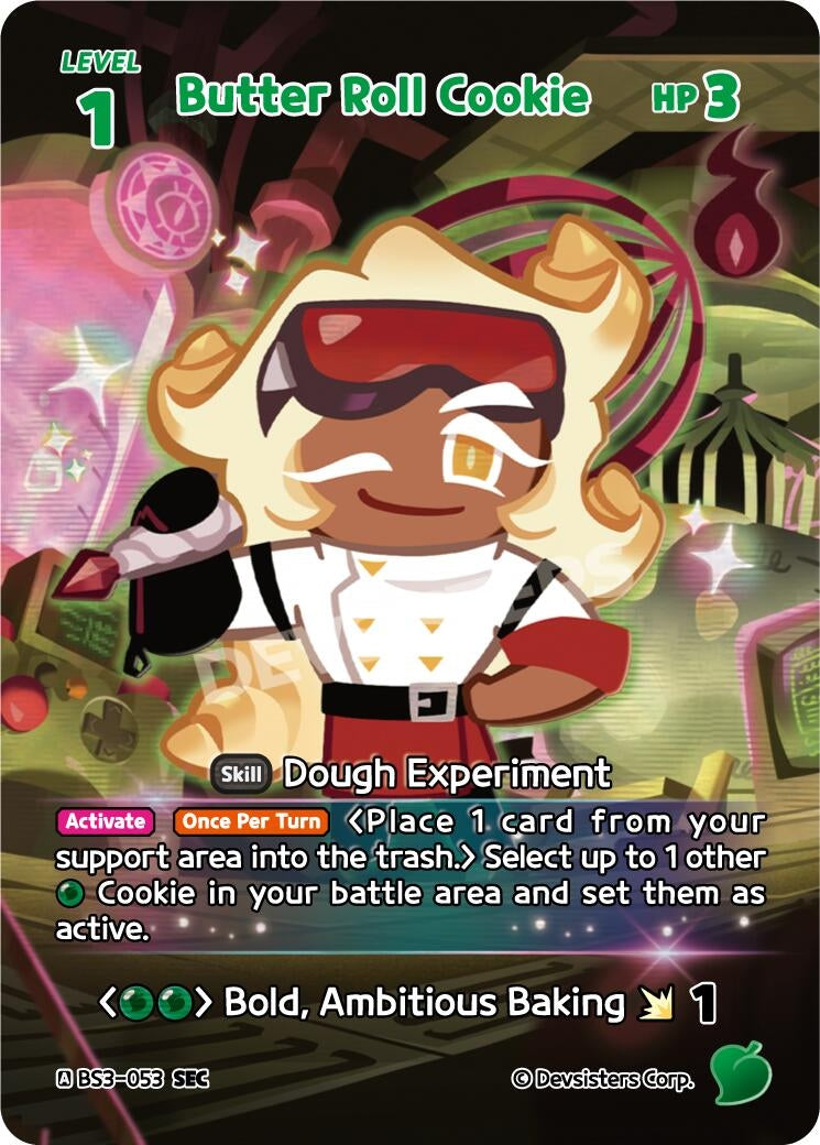 Image for Butter Roll Cookie (SEC) (BS3-053) (BS3-BS4) - CookieRun: Braverse TCG
