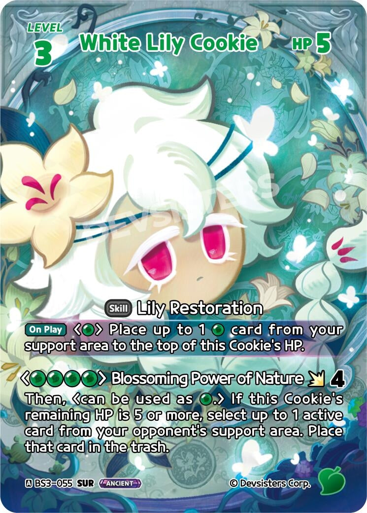 Image for White Lily Cookie (SUR) (BS3-055) (BS3-BS4) - CookieRun: Braverse TCG