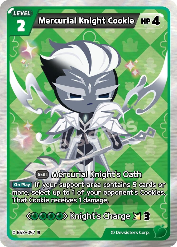 Image for Mercurial Knight Cookie (BS3-057) (BS3-BS4) - CookieRun: Braverse TCG