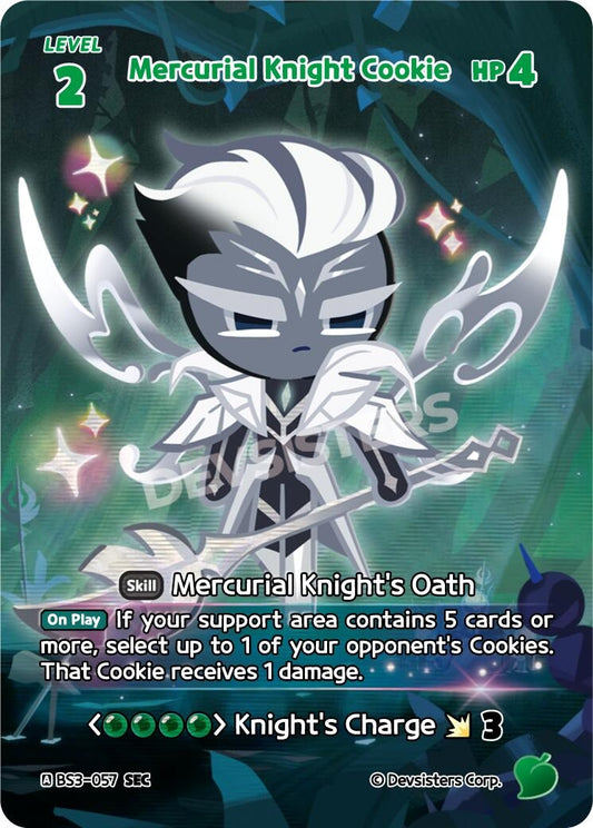 Image for Mercurial Knight Cookie (SEC) (BS3-057) (BS3-BS4) - CookieRun: Braverse TCG