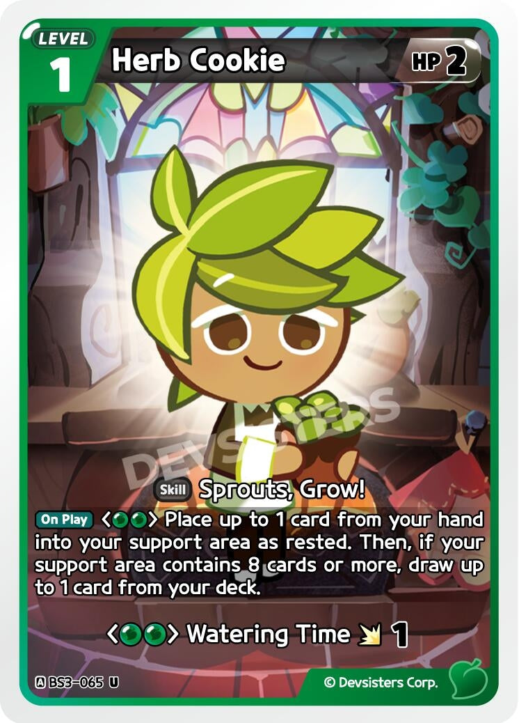 Image for Herb Cookie (065) (BS3-065) (BS3-BS4) - CookieRun: Braverse TCG