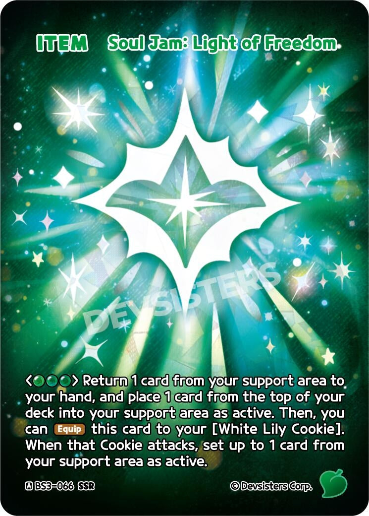 Image for Soul Jam: Light of Freedom (SSR) (BS3-066) (BS3-BS4) - CookieRun: Braverse TCG