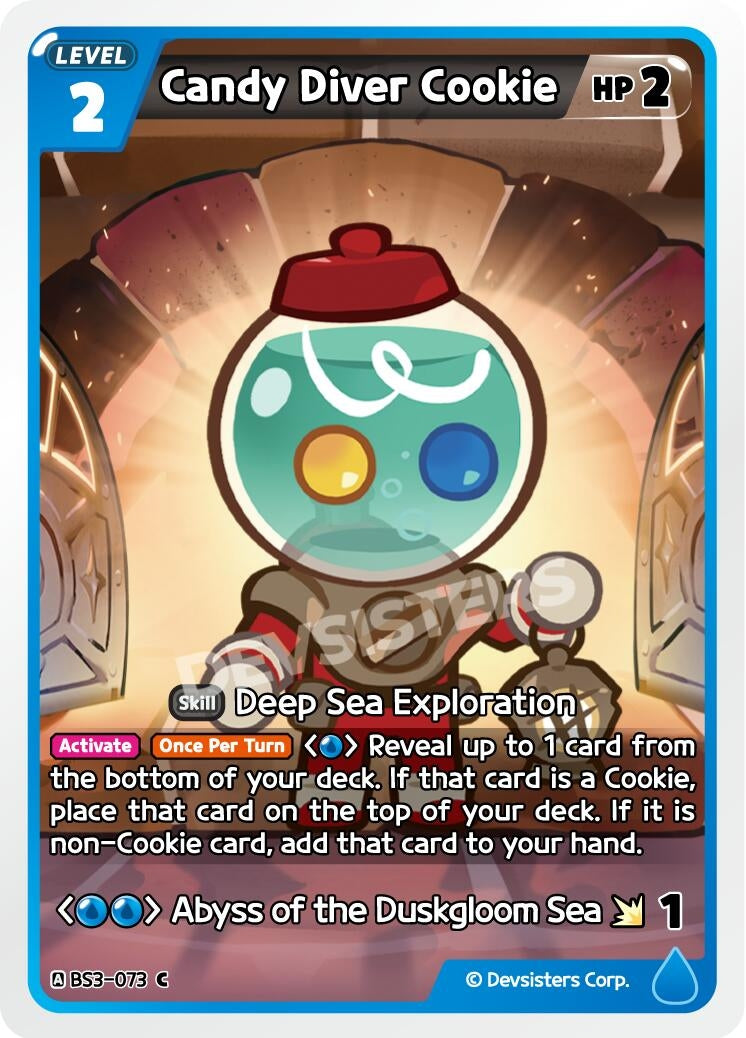 Image for Candy Diver Cookie (BS3-073) (BS3-BS4) - CookieRun: Braverse TCG