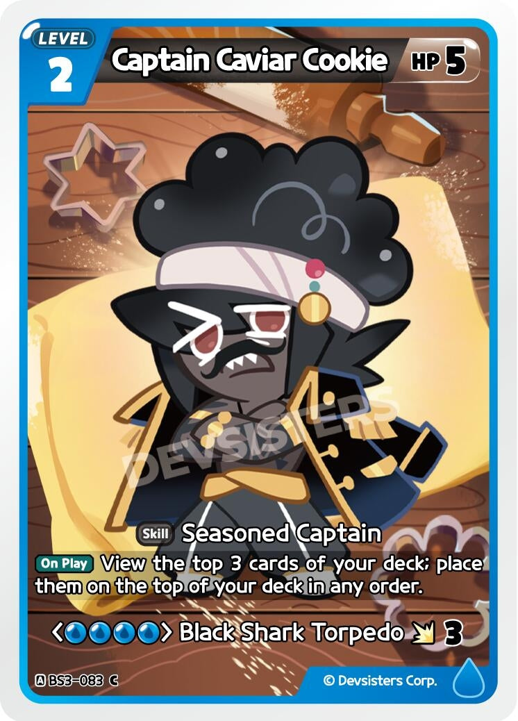 Image for Captain Caviar Cookie (BS3-083) (BS3-BS4) - CookieRun: Braverse TCG