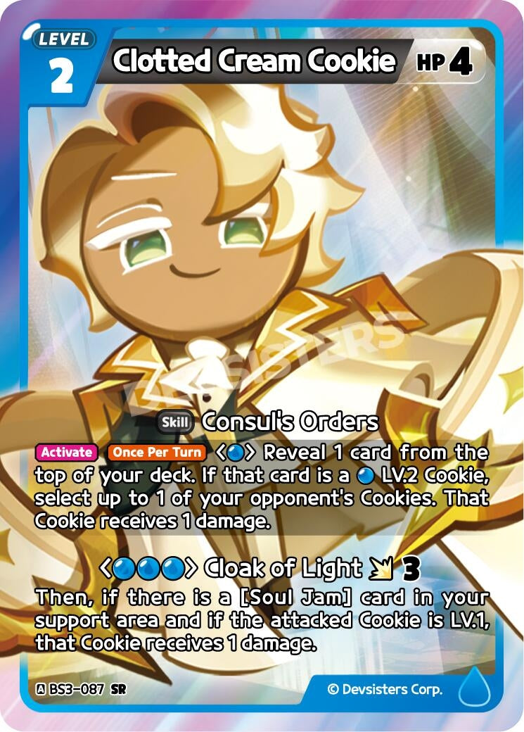 Image for Clotted Cream Cookie (BS3-087) (BS3-BS4) - CookieRun: Braverse TCG