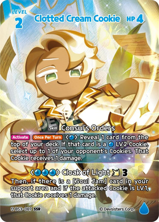 Image for Clotted Cream Cookie (SSR) (BS3-087) (BS3-BS4) - CookieRun: Braverse TCG