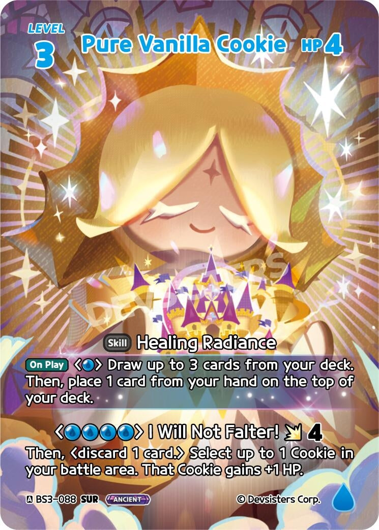 Image for Pure Vanilla Cookie (SUR) (BS3-088) (BS3-BS4) - CookieRun: Braverse TCG