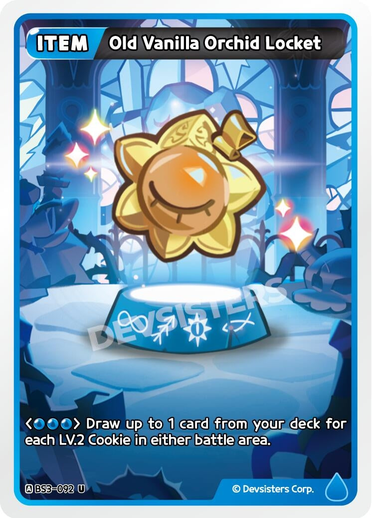 Image for Old Vanilla Orchid Locket (BS3-092) (BS3-BS4) - CookieRun: Braverse TCG