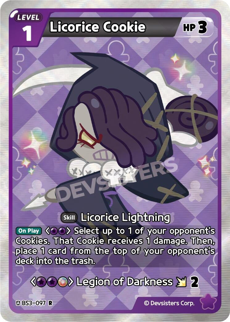 Image for Licorice Cookie (BS3-097) (BS3-BS4) - CookieRun: Braverse TCG