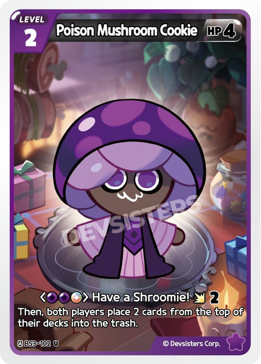 Image for Poison Mushroom Cookie (BS3-102) (BS3-BS4) - CookieRun: Braverse TCG
