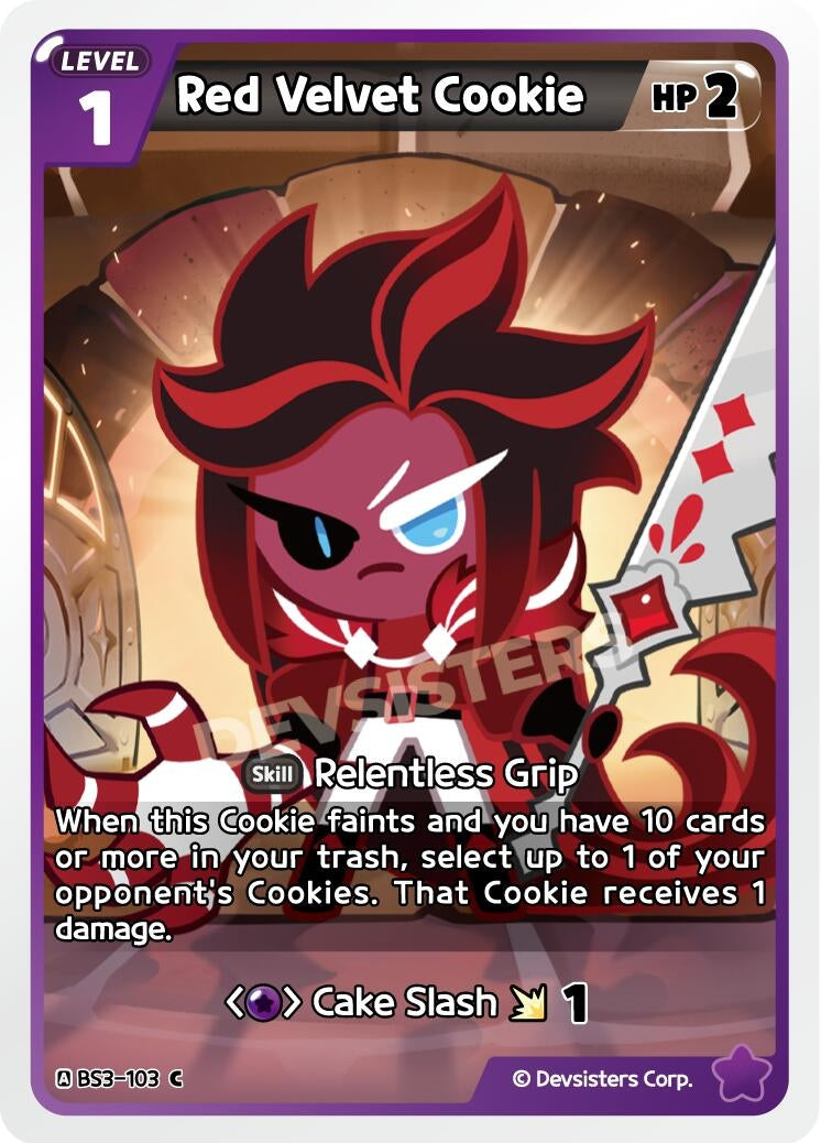 Image for Red Velvet Cookie (BS3-103) (BS3-BS4) - CookieRun: Braverse TCG