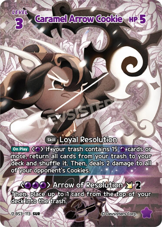 Image for Caramel Arrow Cookie (SUR) (BS3-113) (BS3-BS4) - CookieRun: Braverse TCG