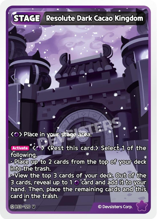 Image for Resolute Dark Cacao Kingdom (BS3-120) (BS3-BS4) - CookieRun: Braverse TCG