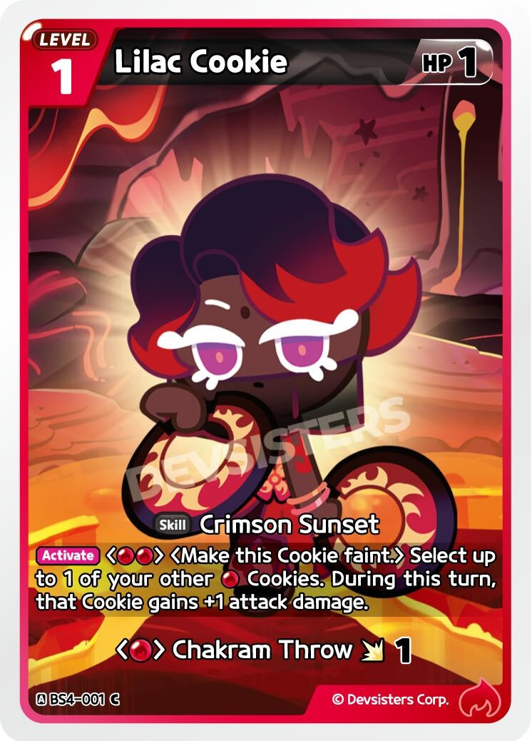 Image for Lilac Cookie (BS4-001) (BS3-BS4) - CookieRun: Braverse TCG