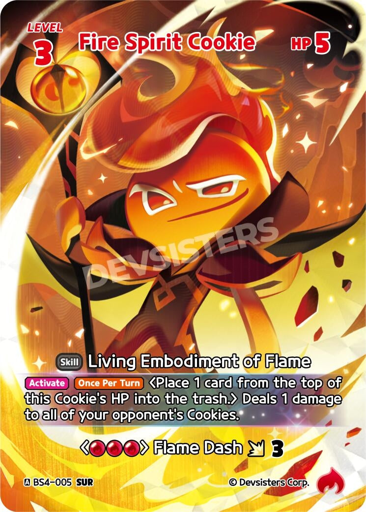 Image for Fire Spirit Cookie (SUR) (BS4-005) (BS3-BS4) - CookieRun: Braverse TCG