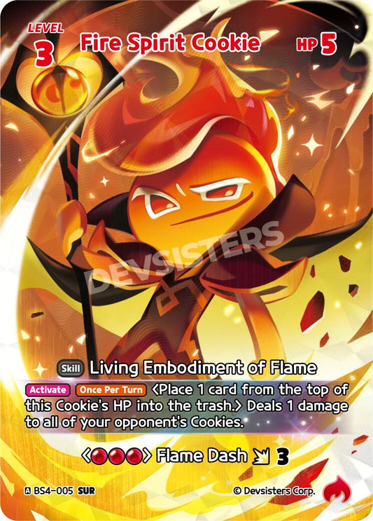 Image for Fire Spirit Cookie (SUR) (BS4-005) (BS3-BS4) - CookieRun: Braverse TCG