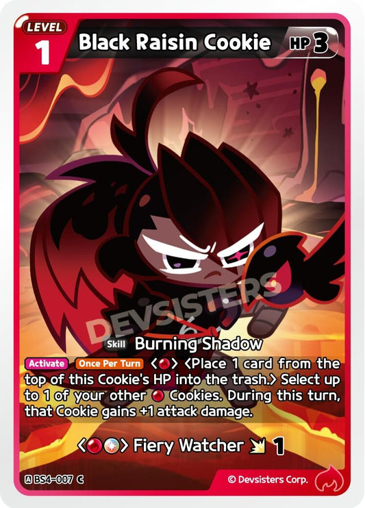 Image for Black Raisin Cookie (007) (BS4-007) (BS3-BS4) - CookieRun: Braverse TCG