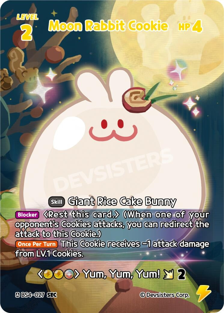 Image for Moon Rabbit Cookie (027) (SEC) (BS4-027) (BS3-BS4) - CookieRun: Braverse TCG