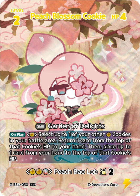 Image for Peach Blossom Cookie (SEC) (BS4-030) (BS3-BS4) - CookieRun: Braverse TCG